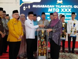 Kecamatan Indralaya Selatan Juara Umum MTQ XXX  Tingkat Kabupaten Ogan Ilir Tahun 2024