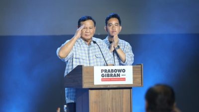 Prabowo Sampaikan Pidato Kemenangan Usai KPU Umumkan Hasil Pemilu 2024