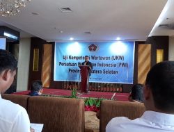Sebanyak 48 Wartawan Ikuti UKW BUMN   Angkatan 45- 46  PWI Provinsi Sumatera Selatan