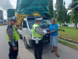 Satlantas Polres Ogan Ilir  Patroli Kendaraan ODOL dan Pelanggaran Lalulintas